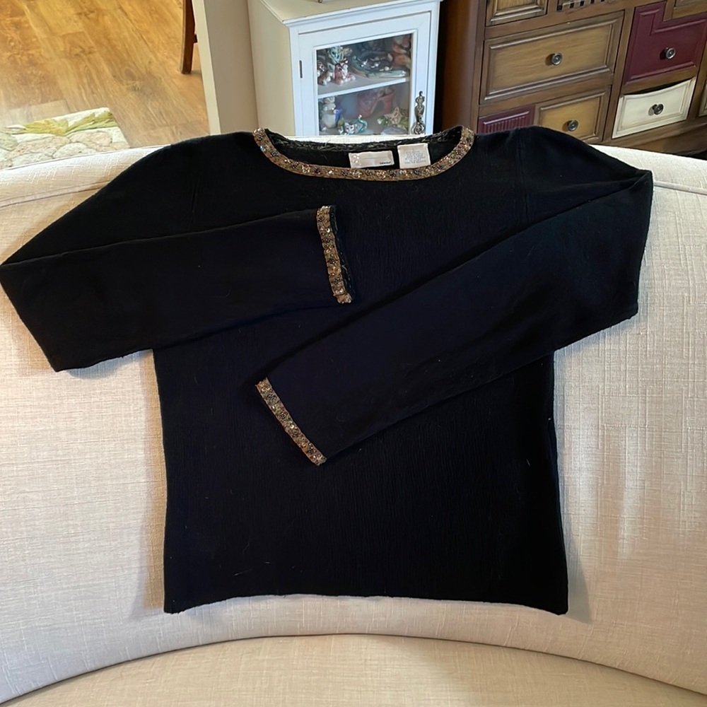 Vintage Bibelot Beaded Sweater